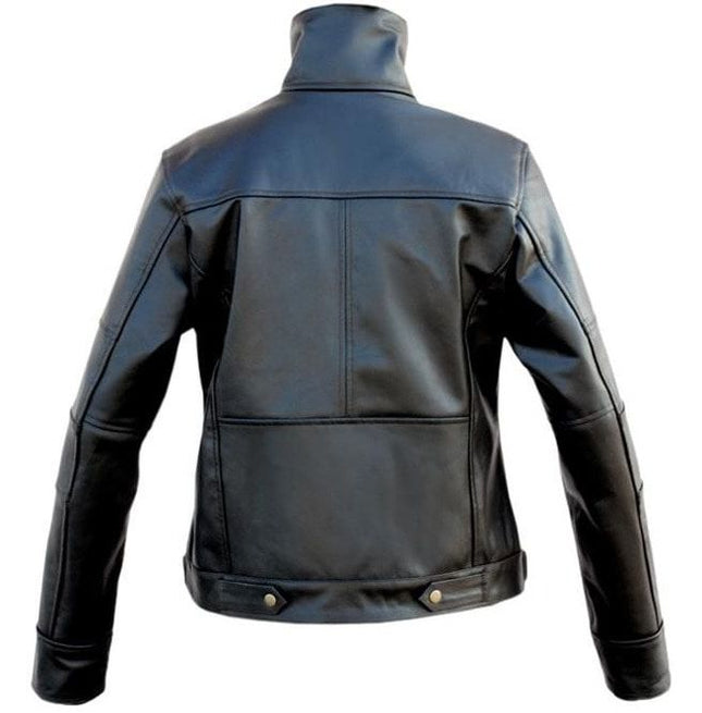 New Handmade Men’s Long Sleeve with Front Snap Pockets and High Collar Jackets