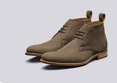 New men brown chukka lace up low ankle suede dress boot, formal boot, business boots