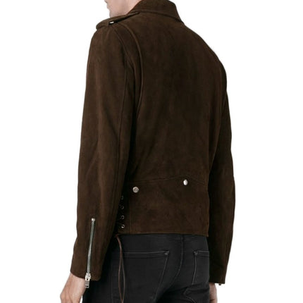 Men Fringe Motorcycle Jacket Clothing, Cow Boy Brown Western Jacket