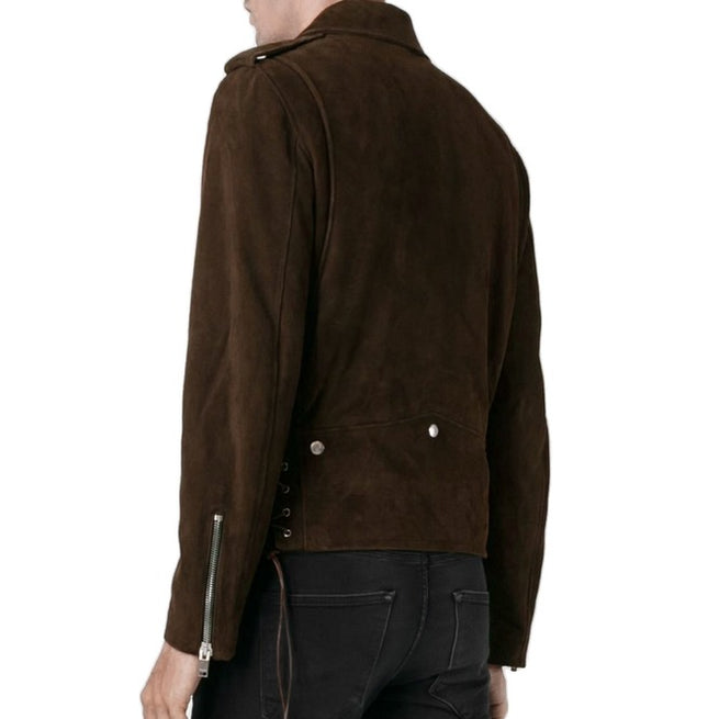 Men Fringe Motorcycle Jacket Clothing, Cow Boy Brown Western Jacket