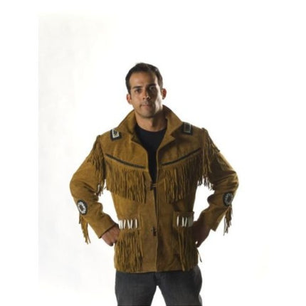 Suede Leather Jacket Western Wear, Men Cowboy Suede Leather Jacket, Jacket