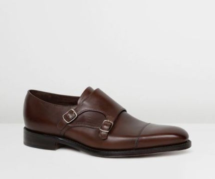 Handmade Men’s Dark Brown Double Monk Strap Formal Dress Business Shoes, Real Leather Office shoes