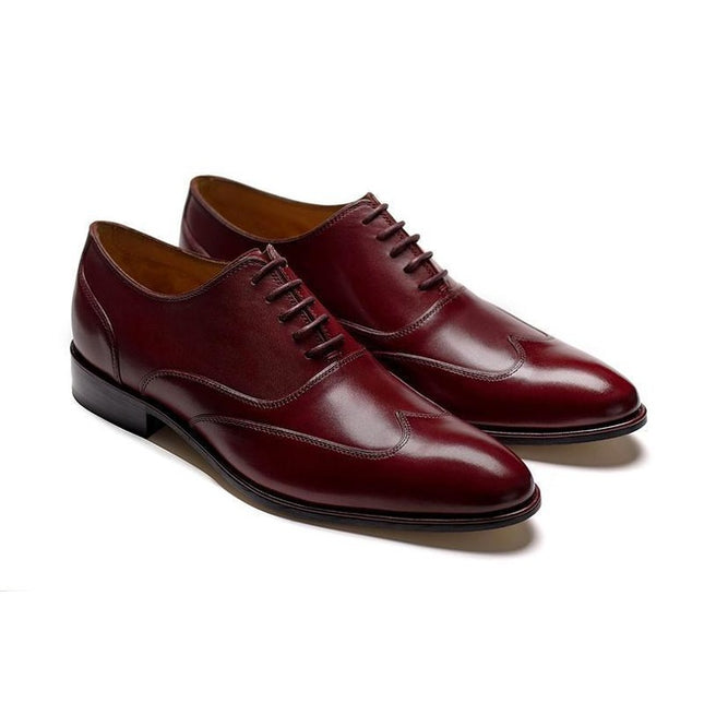 Handmade Men Two Tone Formal Shoes, Spectator Shoes Wing Tip Shoes