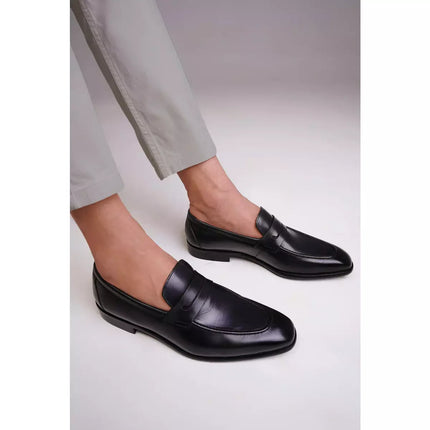 Handmade Mens Black Leather Moccasins, Men Brown Dress Shoes, Gift for Him