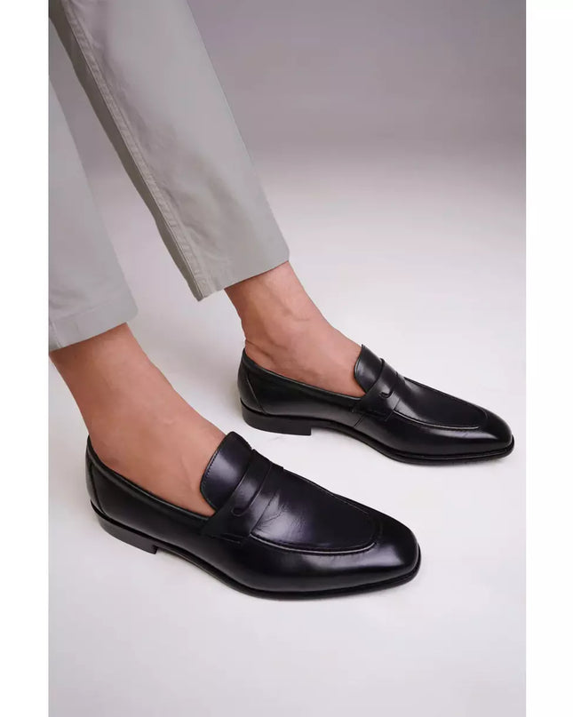 Handmade Mens Black Leather Moccasins, Men Brown Dress Shoes, Gift for Him