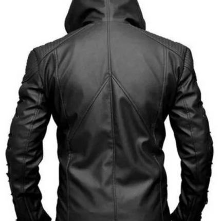 Handmade Men Roy Harper Black Arrow Jacket, Men Leather Jacket For Men