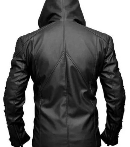 Handmade Men Roy Harper Black Arrow Jacket, Men Leather Jacket For Men
