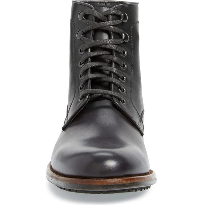 Hand Made Men Black Leather Ankle Boots, Black Ankle Boots, Men’s Boots