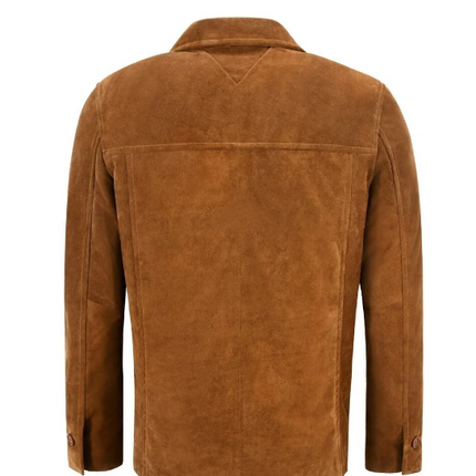 Handmade New Men’s Tan Brown Jacket Soft Sheepskin Causal Slim Fit Coat Jacket For Men