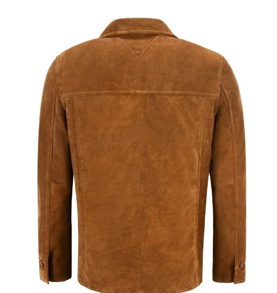 Handmade New Men’s Tan Brown Jacket Soft Sheepskin Causal Slim Fit Coat Jacket For Men
