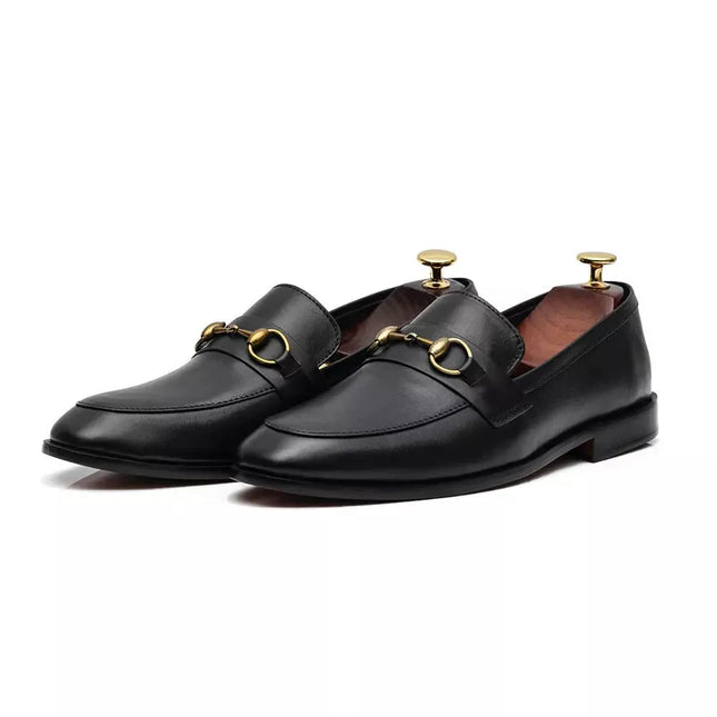 Handmade Men Leather Penny Black Moccasins Dress Shoes, Casual Party Wear Shoes