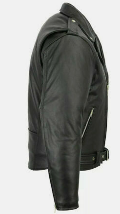 Handmade Men Black Biker Jacket, Moto Dress Jacket For Men