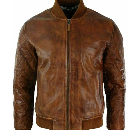 Handmade New Men’s Brown Leather Coat Jacket, Motorcycle Jacket For Men