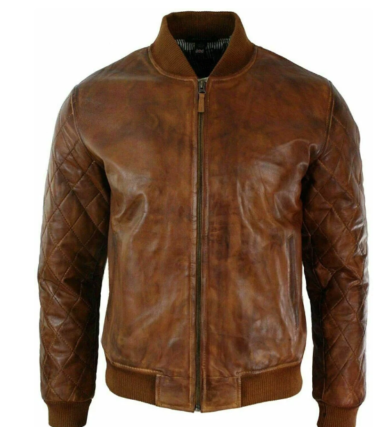 Handmade New Men’s Brown Leather Coat Jacket, Motorcycle Jacket For Men