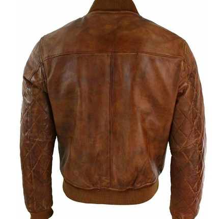 Handmade New Men’s Brown Leather Coat Jacket, Motorcycle Jacket For Men