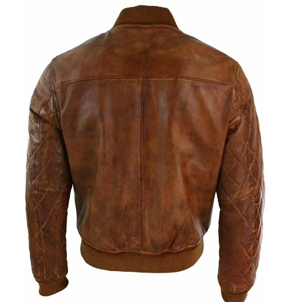 Handmade New Men’s Brown Leather Coat Jacket, Motorcycle Jacket For Men
