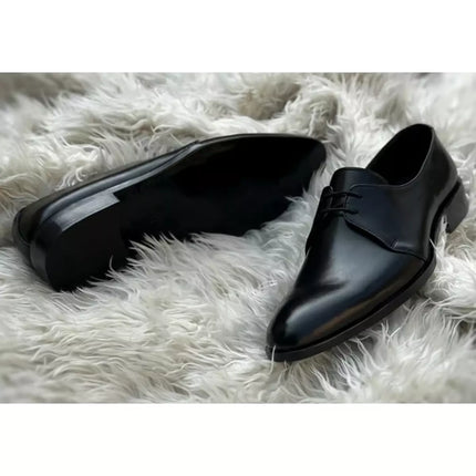 Handmade Mens Black Leather Dress Shoes, Men Dress Shoes, Mens Lace up Shoe