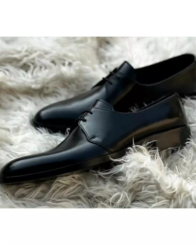 Handmade Mens Black Leather Dress Shoes, Men Dress Shoes, Mens Lace up Shoe