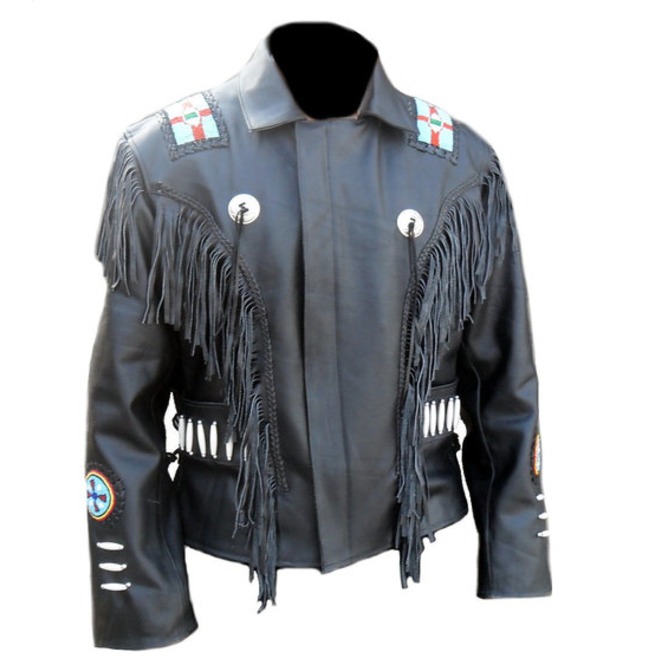 Western Cowboy Black Suede Leather Leather, Cowboy Jacket, Black Jacket ...